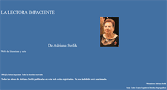 Desktop Screenshot of lalectoraimpaciente.com
